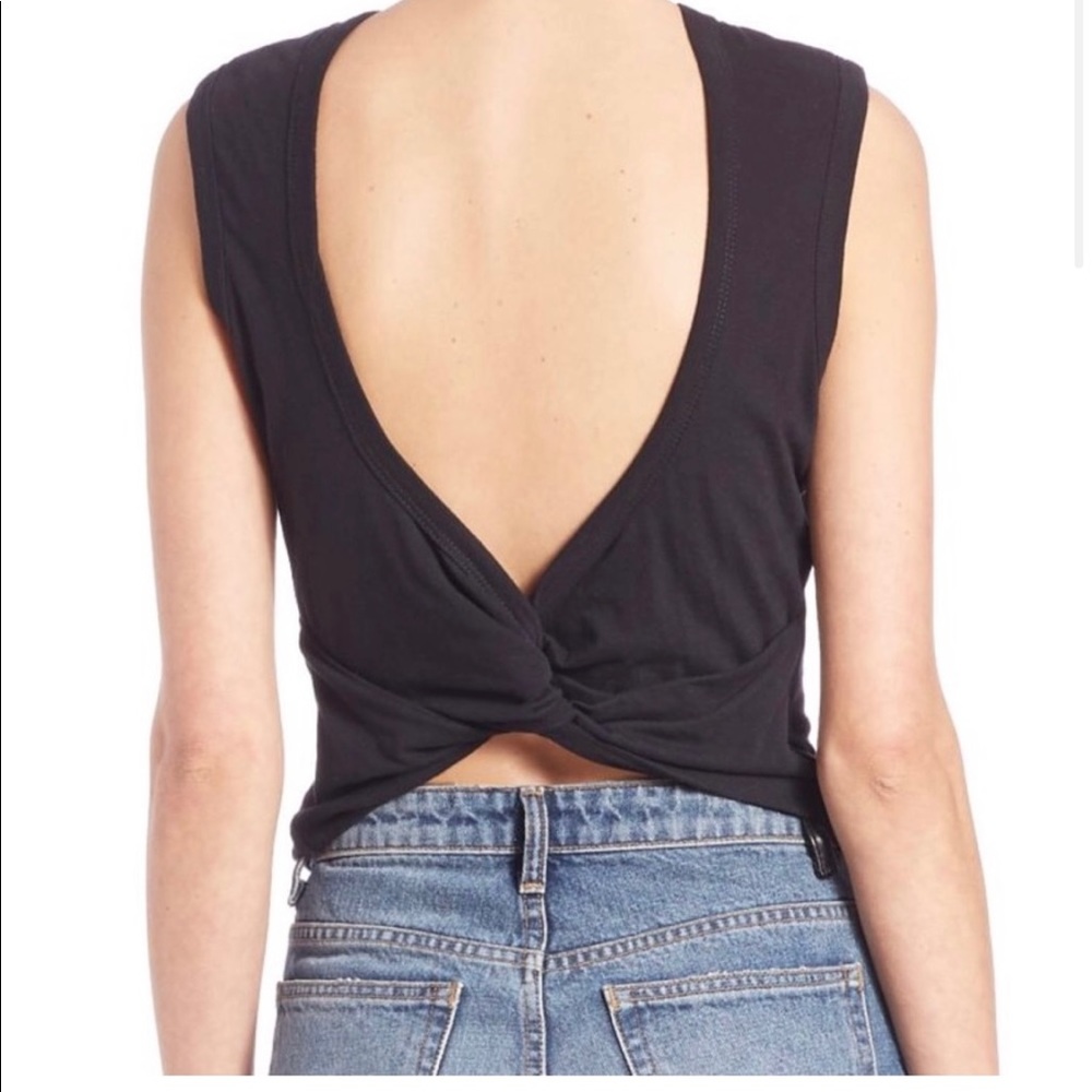 T Alexander Wang cross back top- white